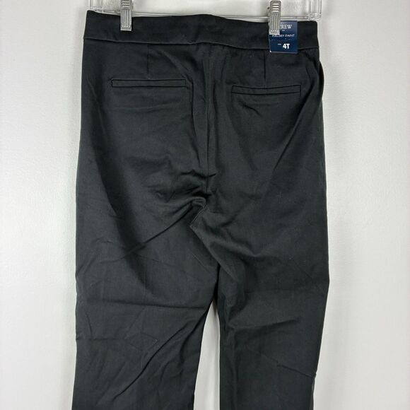 J Crew Kelsey Flare Ankle Pants Size 4  Tall Black NWT Cotton Stretch Work Pant - Picture 4 of 8